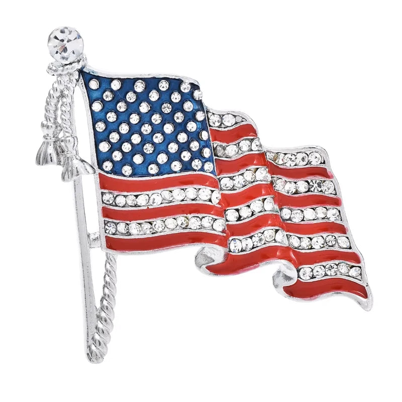 America 250 Commemorative Motif Brooch