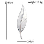Minimal Folded Leaf Brooch