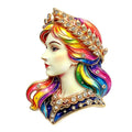 Virgo Maiden with Laurel Crown Brooch original white background variant photo