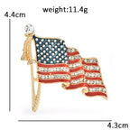 America 250 Commemorative Motif Brooch