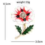 Birth Flower Garden Motif Brooch
