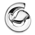 Abstract Circular Wave Brooch — Silver