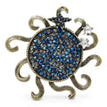 Rhinestone Sun with Curling Rays Brooch original variant product photo