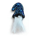 Christmas Gnome with Fluffy Beard Brooch original white background product photo