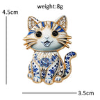 Floral Woodland Creature Motif Brooch