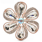 Six-Petal Faceted Daisy Flower Brooch product variant photo