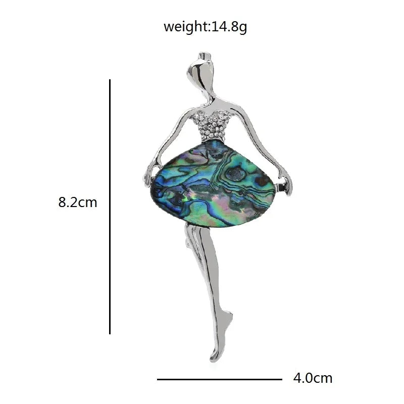 Jeweled Nature and Symbol Motif Brooch