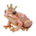 Patterned Frog Prince with Crown Brooch original white background product photo