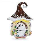 Snowy Mushroom House Christmas Brooch — Snowy House