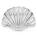 Polished Scallop Shell Brooch — Silver