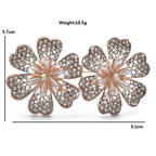 Pearl-Look Cherry Blossom Cluster Brooch — dimensions