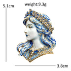 Virgo Maiden with Laurel Crown Brooch