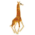 Walking Enamel Giraffe Brooch — Walking Giraffe