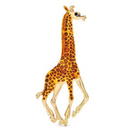 Walking Enamel Giraffe Brooch — Walking Giraffe