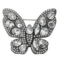 Oval Faceted Wing Butterfly Brooch original white background product photo