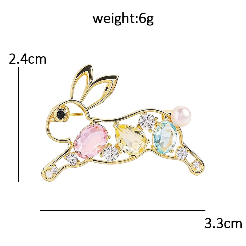 Pastel Faceted Nature and Travel Brooch