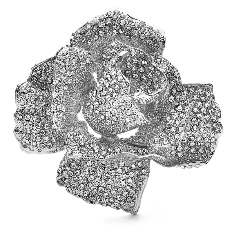 Statement Rhinestone Rose Brooch original variant product photo