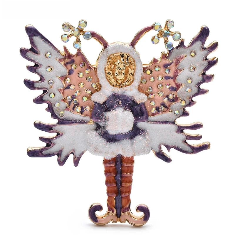 Winged Winter Fairy Brooch — Winter Fairy