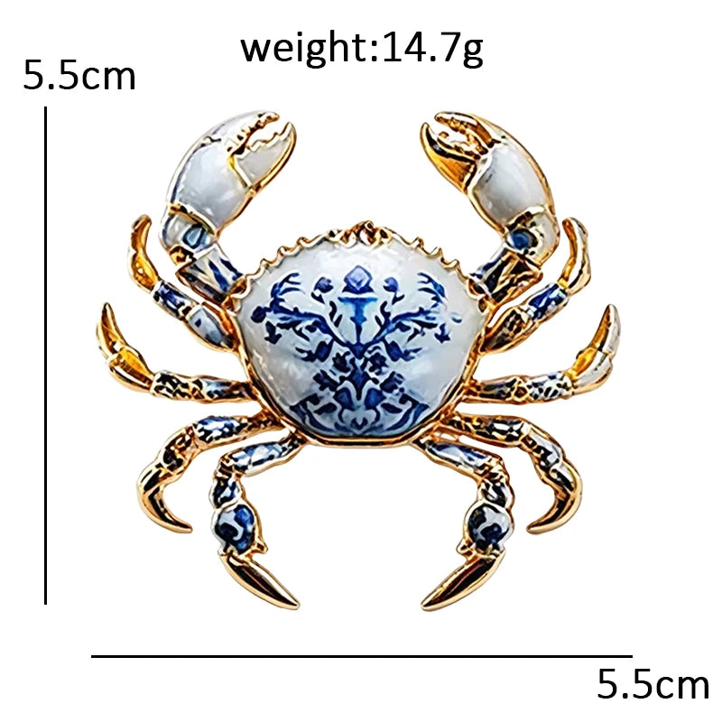 Floral Woodland Creature Motif Brooch