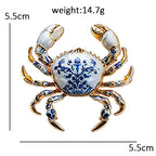 Floral Woodland Creature Motif Brooch
