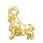 Polished Ram Stainless Steel Brooch original white background product photo