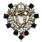 Vintage Rhinestone Heart Brooch original variant product photo