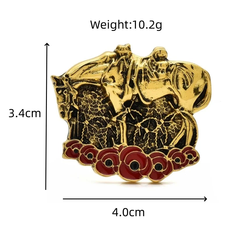 Decorative Bird and Botanical Statement Brooch