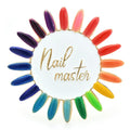 Rainbow Nail Polish Color Wheel Brooch