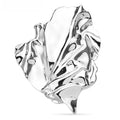 Large Sculptural Leaf Brooch — Silver