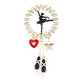 Dancing Ballerina and Ballet Charm Brooch original white background variant photo