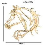 Openwork Horse Head Brooch — dimensions