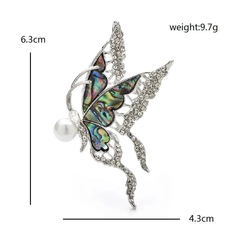 Jeweled Nature and Symbol Motif Brooch