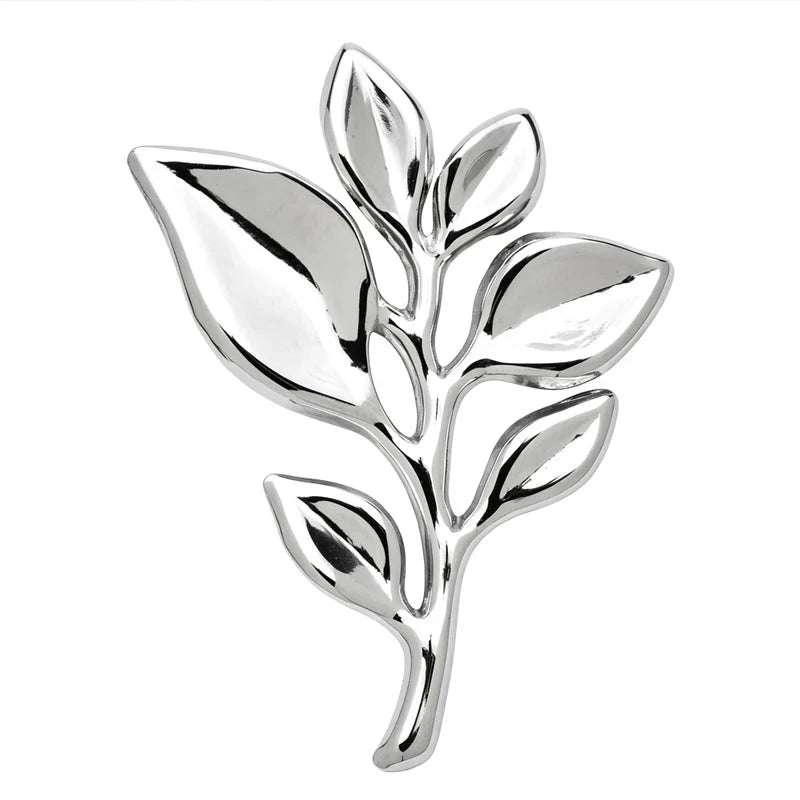 Polished Leafy Branch Silhouette Brooch original white background product photo
