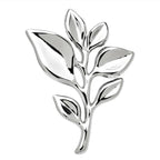 Polished Leafy Branch Silhouette Brooch original white background product photo