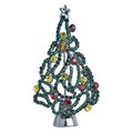 Openwork Rhinestone Christmas Tree Brooch original white background product photo