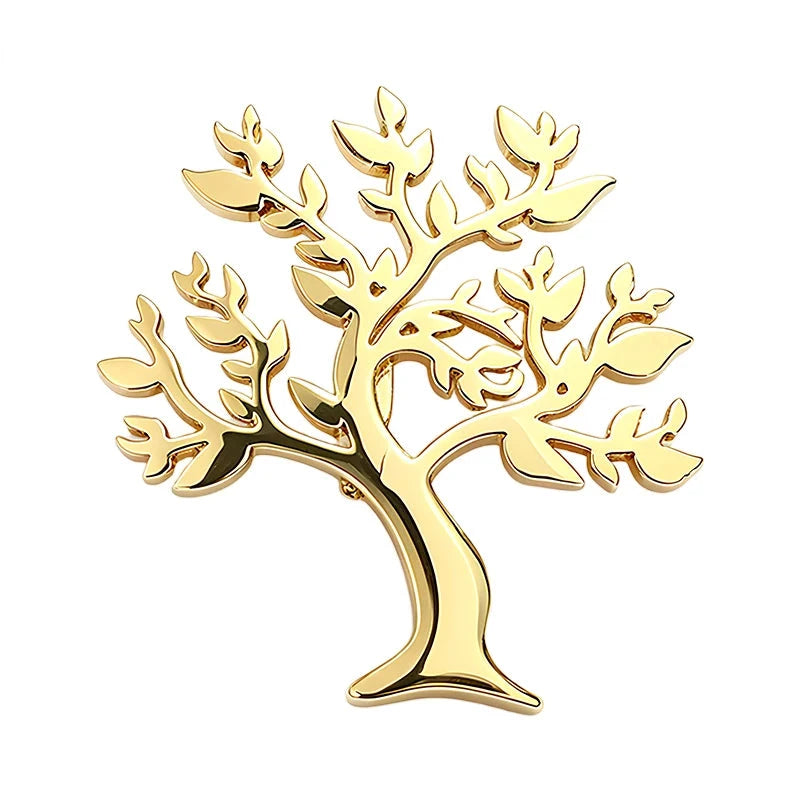 Minimal Branching Tree of Life Brooch original white background product photo