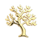 Minimal Branching Tree of Life Brooch original white background product photo