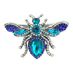 Vintage Faceted Bee Statement Brooch original white background product photo