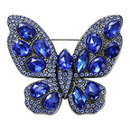 Oval Faceted Wing Butterfly Brooch original white background product photo