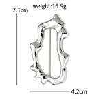 Sculptural Irregular Open Frame Brooch