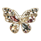 Classic Faceted Butterfly Brooch original white background product photo