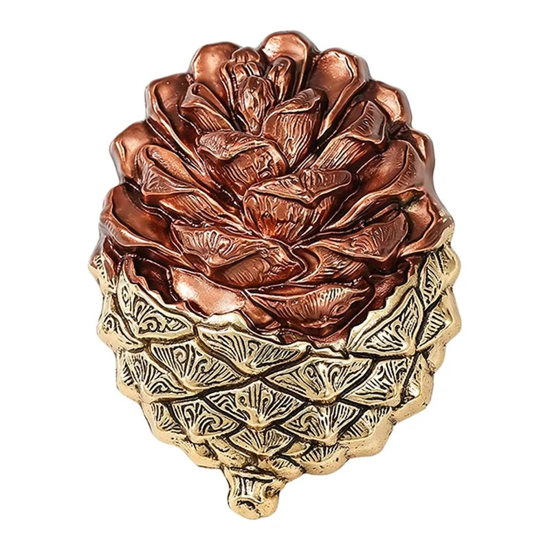 Vintage Layered Pinecone Brooch original white background product photo