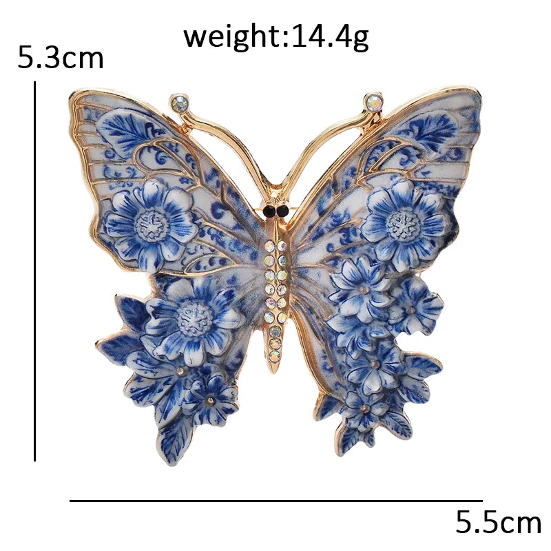 Floral Woodland Creature Motif Brooch