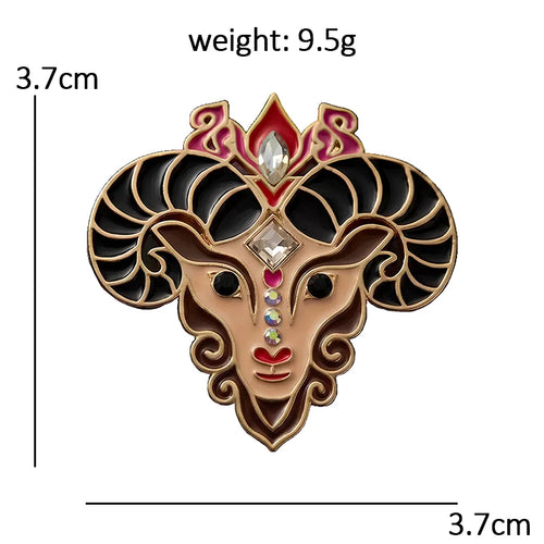 Broche Tête de Bélier Art déco