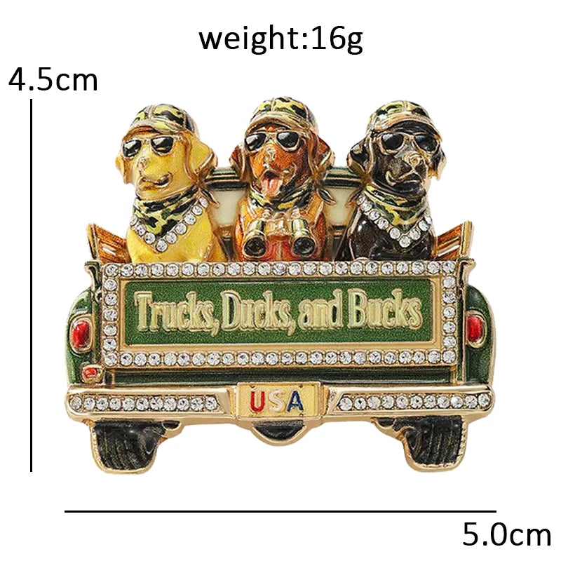 America 250 Commemorative Motif Brooch