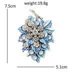 Vintage Currant Berry and Flower Brooch