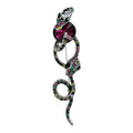 Coiled Snake with Faceted Accent Brooch original white background product photo