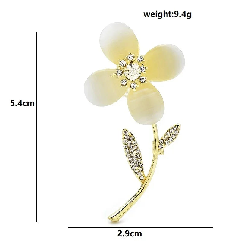 Decorative Bird and Botanical Statement Brooch