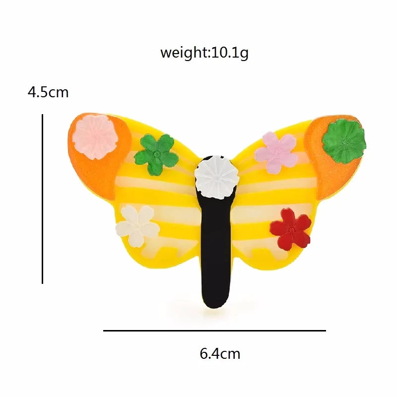 Playful Acrylic Animal and Character Brooch