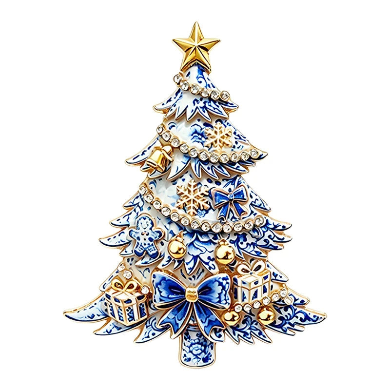 Festive Christmas Character Brooch original white background variant photo